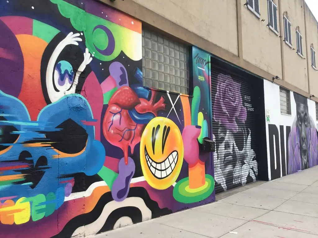 Street art at the Bushwick Collective photographed in October 2021