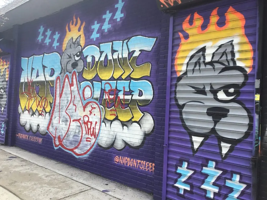 Bushwick Collective street mural photographed in March 2022
