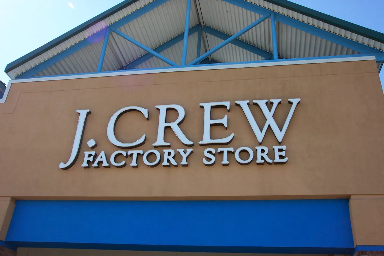 J.Crew Factory storefront at Tanger Riverhead in an August 2007 archive photograph